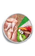 Amanova Adult Mini Exquisite Chicken Low Grain Xira Trofi me Lig Sitira ga Enilikous Skulous Mikrosomon Fulon me Kotopoulo 2kg 